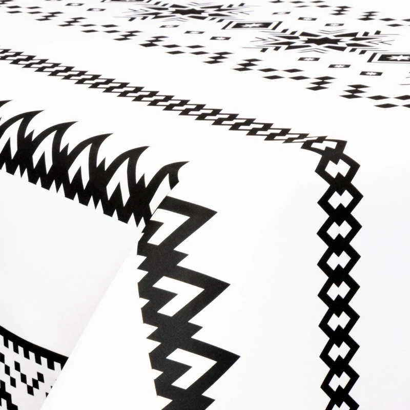 Tekstilvoksdug 140 cm - Nordic Pattern (på metermål)