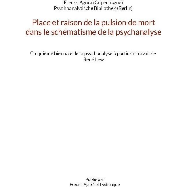 Osvaldo Cariola: Place Et Raison De La Pulsion De Mort - Fransk bog