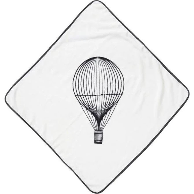 Hvid badeslag med luftballon 70x70 cm – Økologisk bomuld