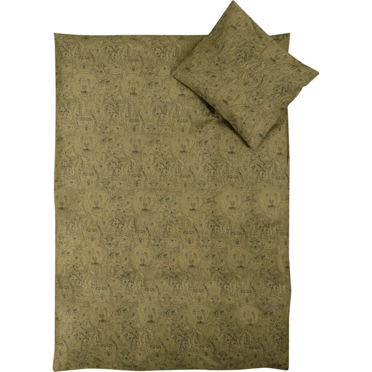 Økologisk baby sengetøj 70x100 cm – vendbart med dyr