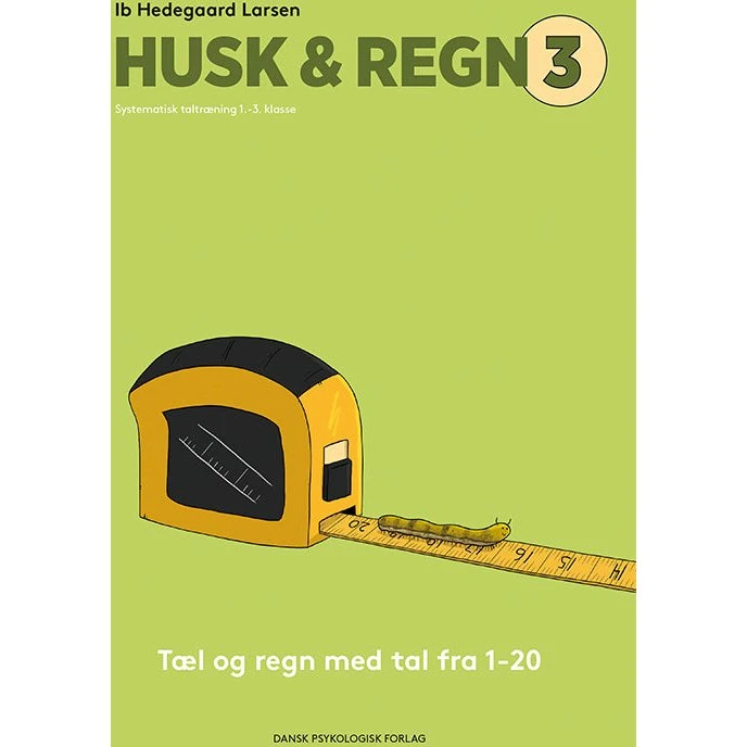 HUSK & REGN 3: Tæl og regn med tal 1-20 (Pakke a 5 stk.)