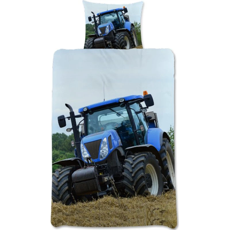 Traktor sengetøj 140x200 cm – vendbar 100% bomuld