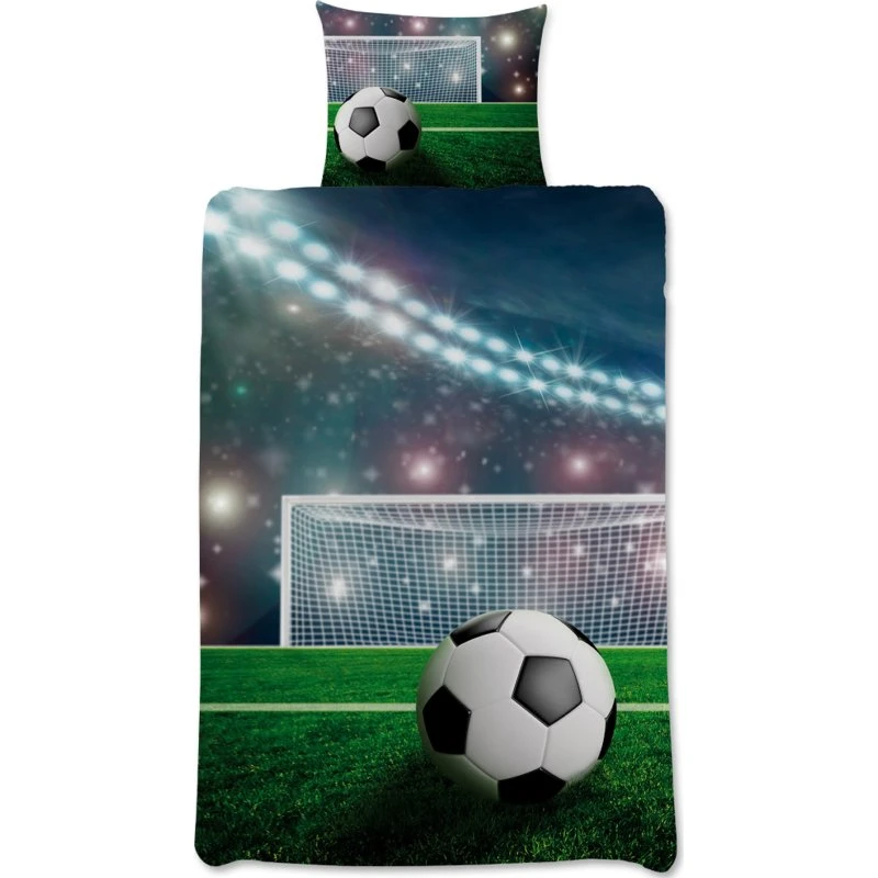 Fodbold sengetøj 140x200 cm – Stadion, 100% bomuld