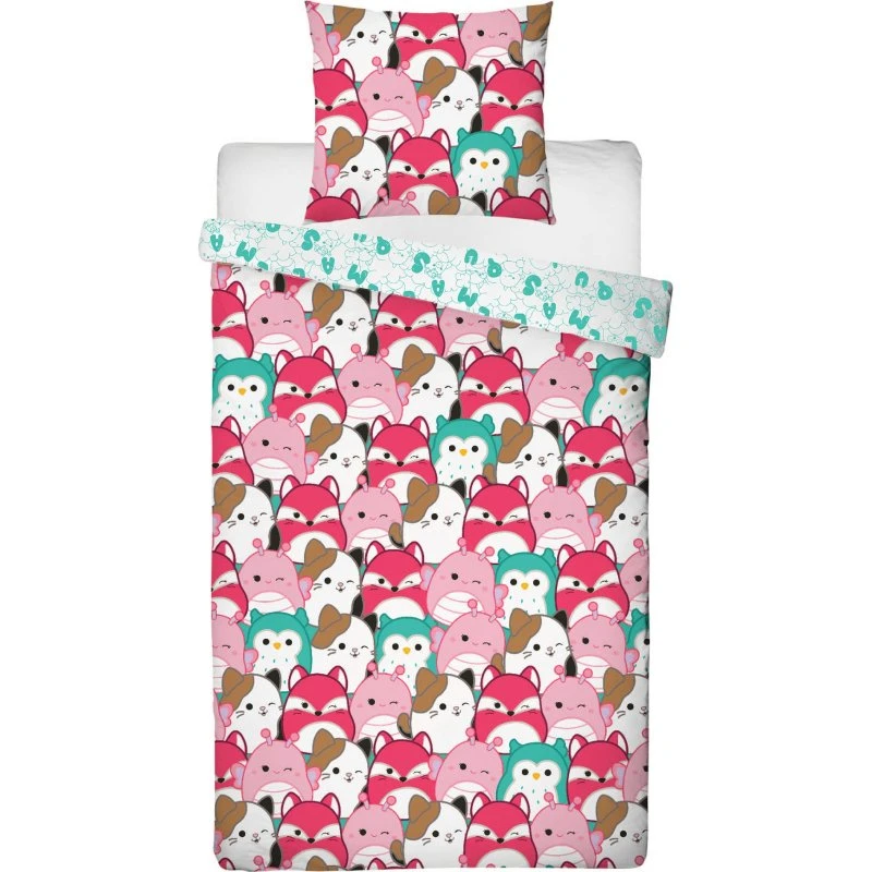 Squishmallows sengetøj 140x200 cm i 100% bomuld