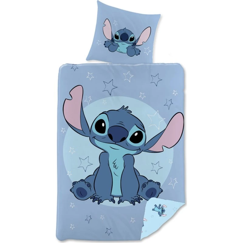 Stitch vendbart sengetøj 140x200 cm – 100% bomuld