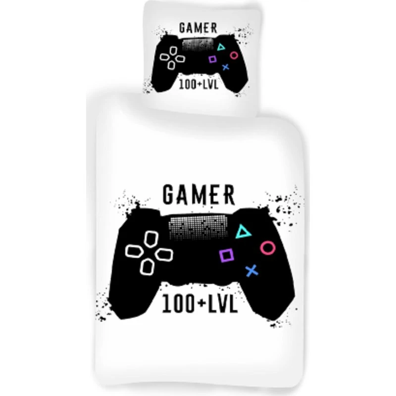 Gamer sengetøj 150x210 cm – 100% bomuld