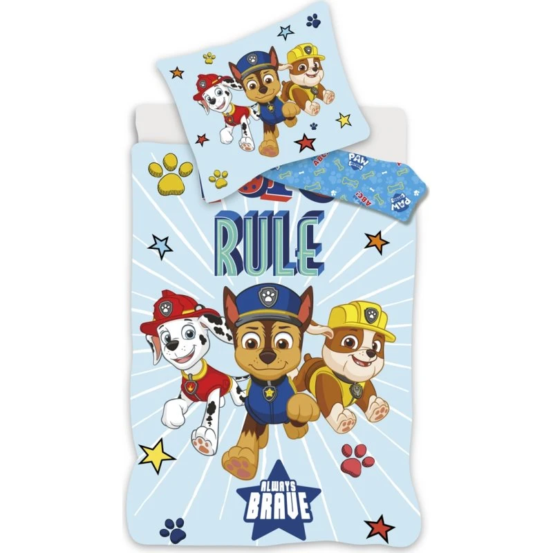 Paw Patrol junior sengetøj 100x140 cm – Always Brave