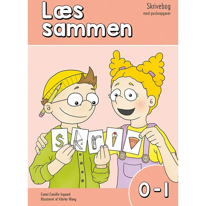 Læs sammen 0-1: Skrivebog med pusleopgaver