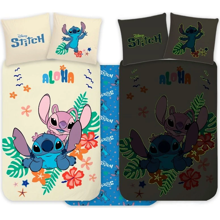 Stitch & Angel junior sengesæt 100x140 cm - 100% bomuld