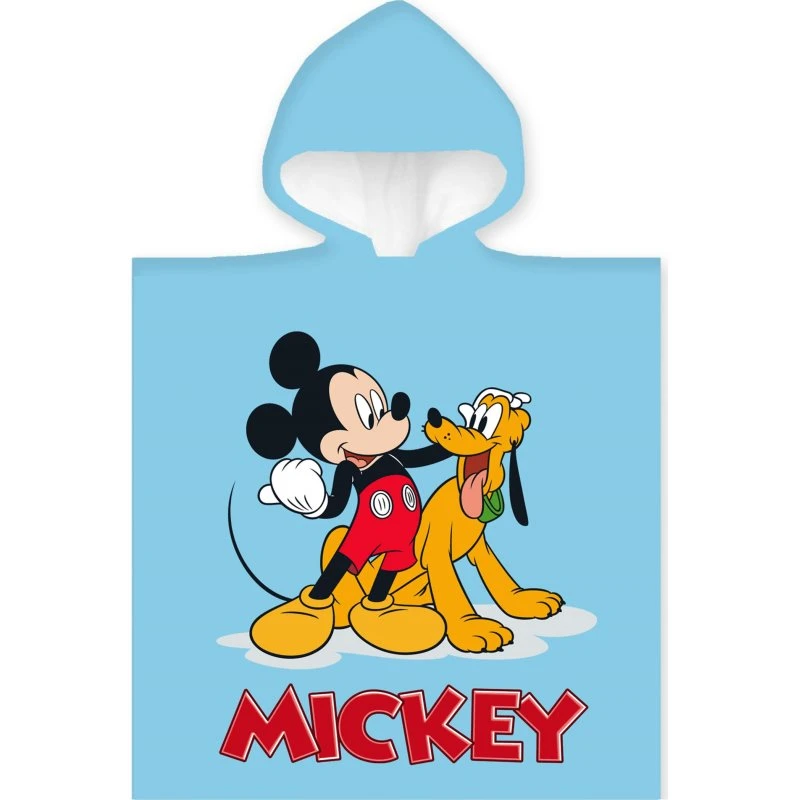Badeponcho til børn 50x100 cm – Mickey Mouse & Pluto