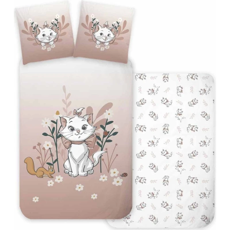 Junior sengesæt 100x140 cm - Aristocats Marie (100% bomuld)