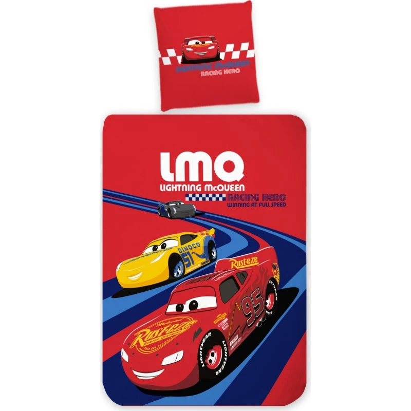 Cars sengetøj 100x140 cm - Lynet McQueen, 100% bomuld