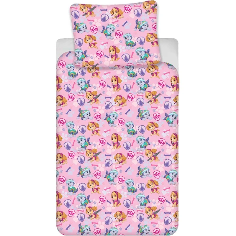 Paw Patrol junior sengetøj 100x140 cm – Skye & Everest