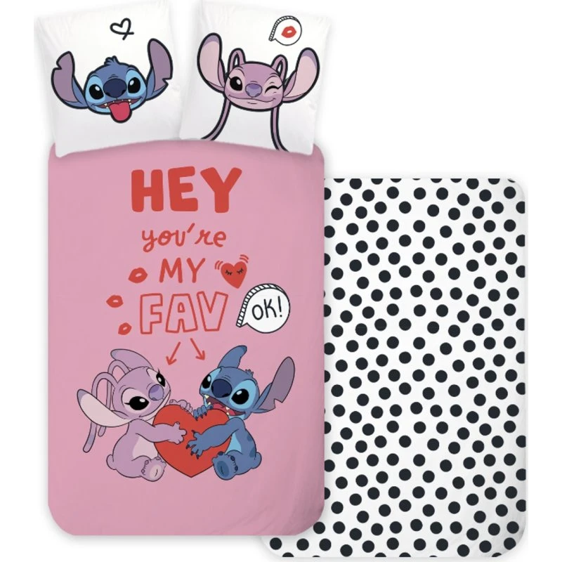 Stitch & Angel junior sengetøj 100x140 cm – 100% bomuld