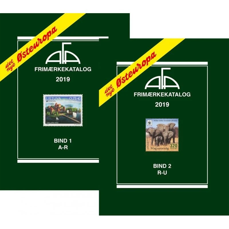 Afa Østeuropa 2019 Bind 1 og 2 - Frimærkekatalog