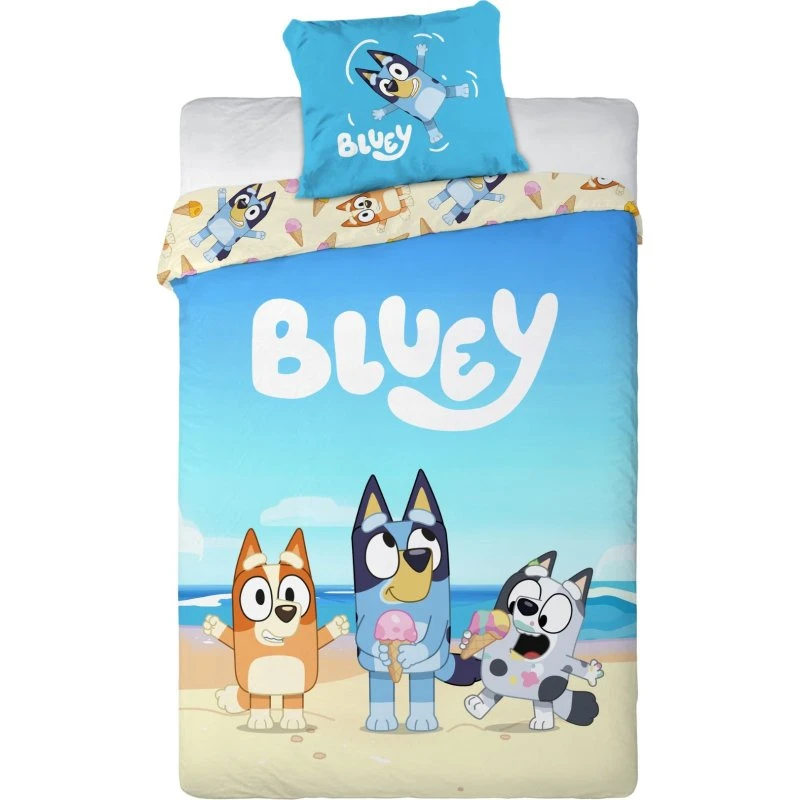 Bluey junior sengetøj 100x140 cm - vendbart
