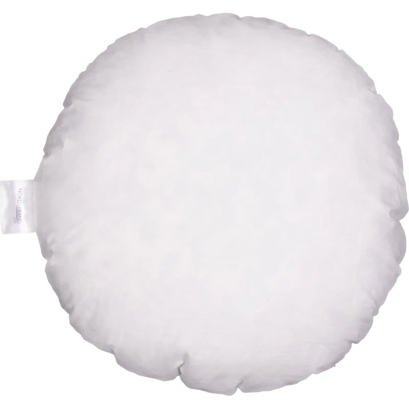 Monteringspude Ø40 cm - Rund inderpude 72% fjer/dun