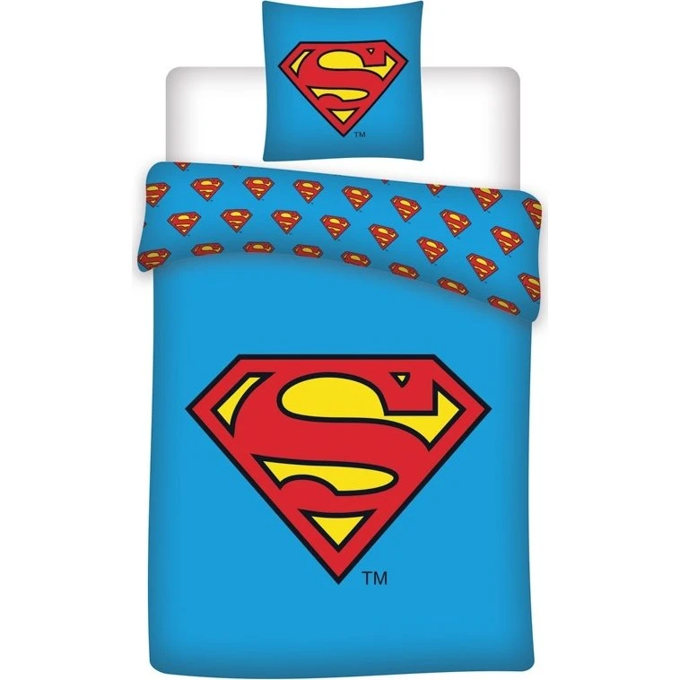 Superman sengetøj 140x200 cm i 100% bomuld