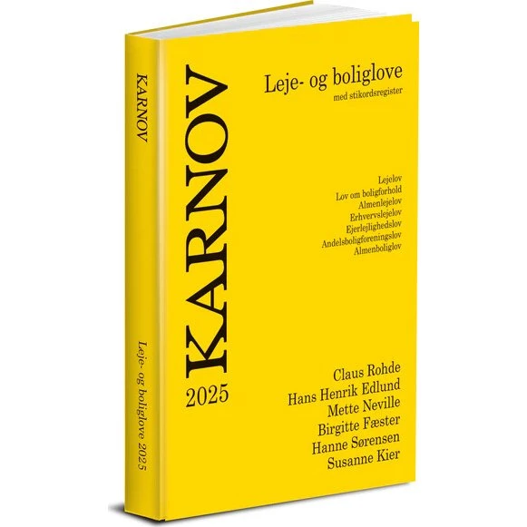 Karnov Leje- og boliglove 2025