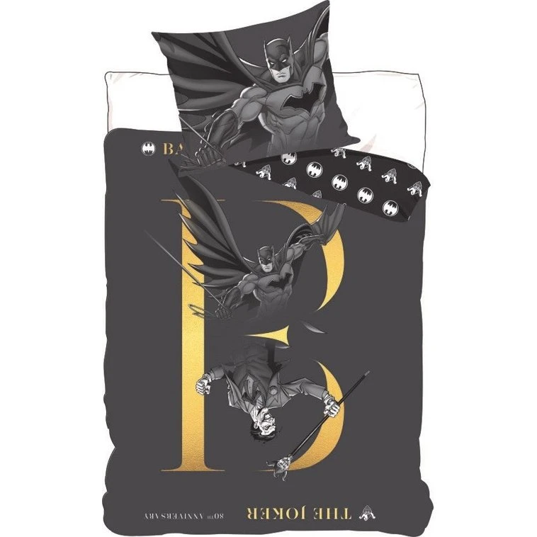 Batman & Joker sengetøj 140x200 cm – 100% bomuld