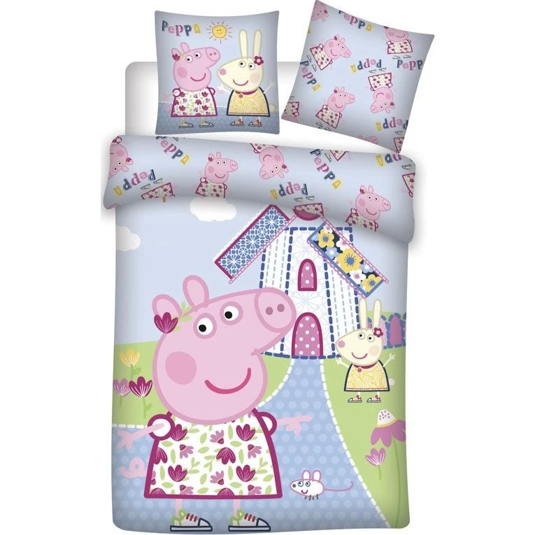 Gurli Gris junior sengetøj 100x140 cm – vindmølle 2-i-1