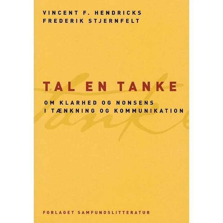 Tal en tanke - Frederik Stjernfelt (Bog)