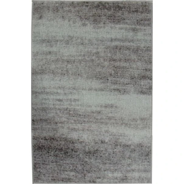 Stort gulvtæppe 200x300 cm - Grå stonewashed, skridsikker