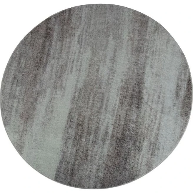 Rundt gulvtæppe Ø160 cm - Grå stonewashed, skridsikker
