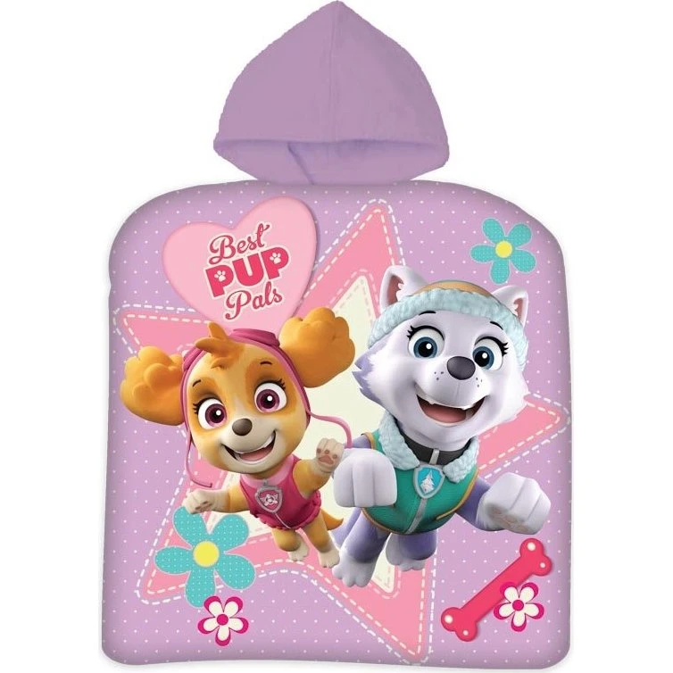 Paw Patrol badeponcho til børn 50x100 cm - 100% bomuld