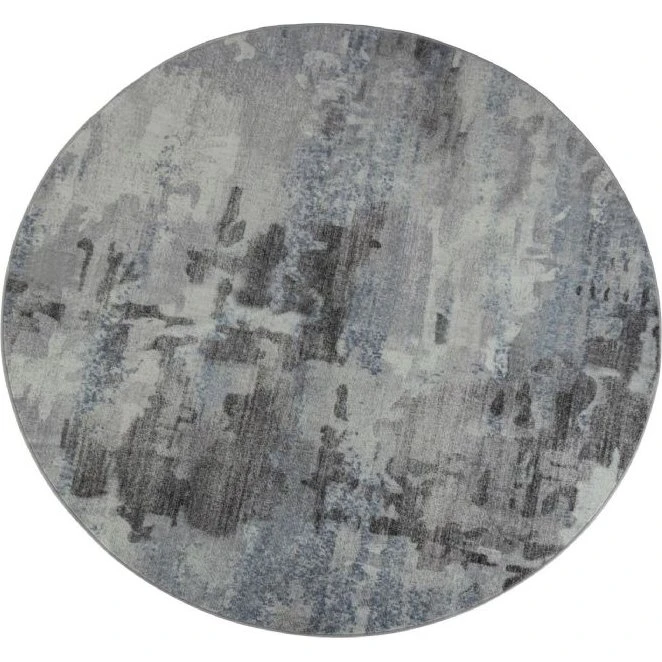 Rundt tæppe Ø160 cm – Molly stone look, skridsikkert