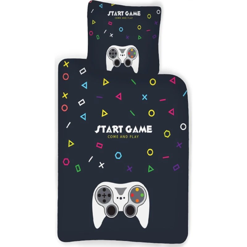 PlayStation sengesæt 140x200 cm – Controller, 100% bomuld