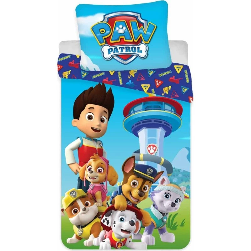 Paw Patrol junior sengesæt 100x140 cm – vendbart 100% bomuld