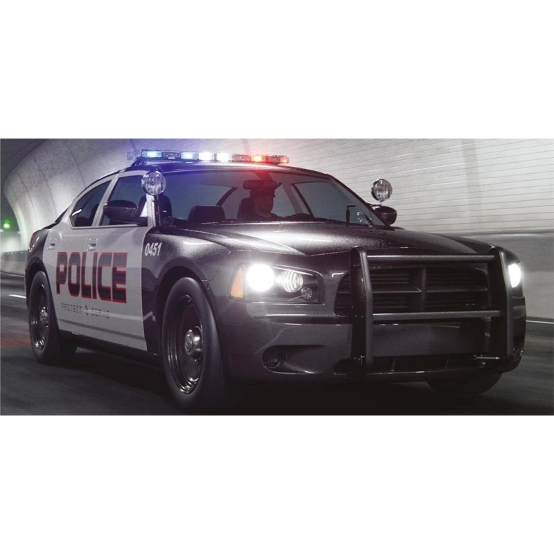 Børne badehåndklæde med politibil 70x140 cm - 100% bomuld