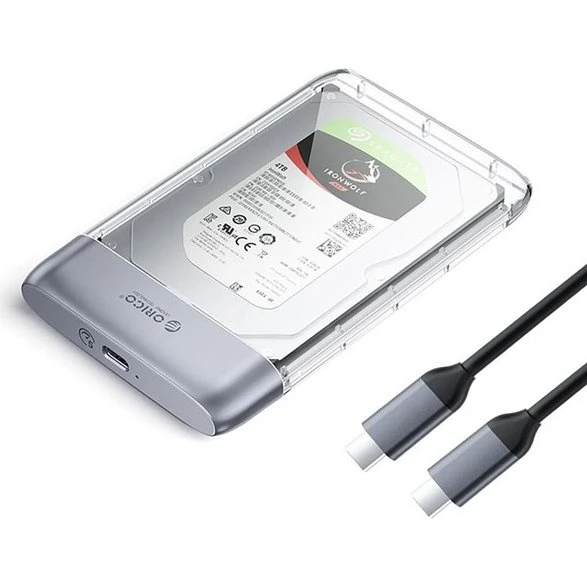 ORICO TX25C3 2.5" HDD/SSD USB-C 5Gb/s Disk Drive - Transparent