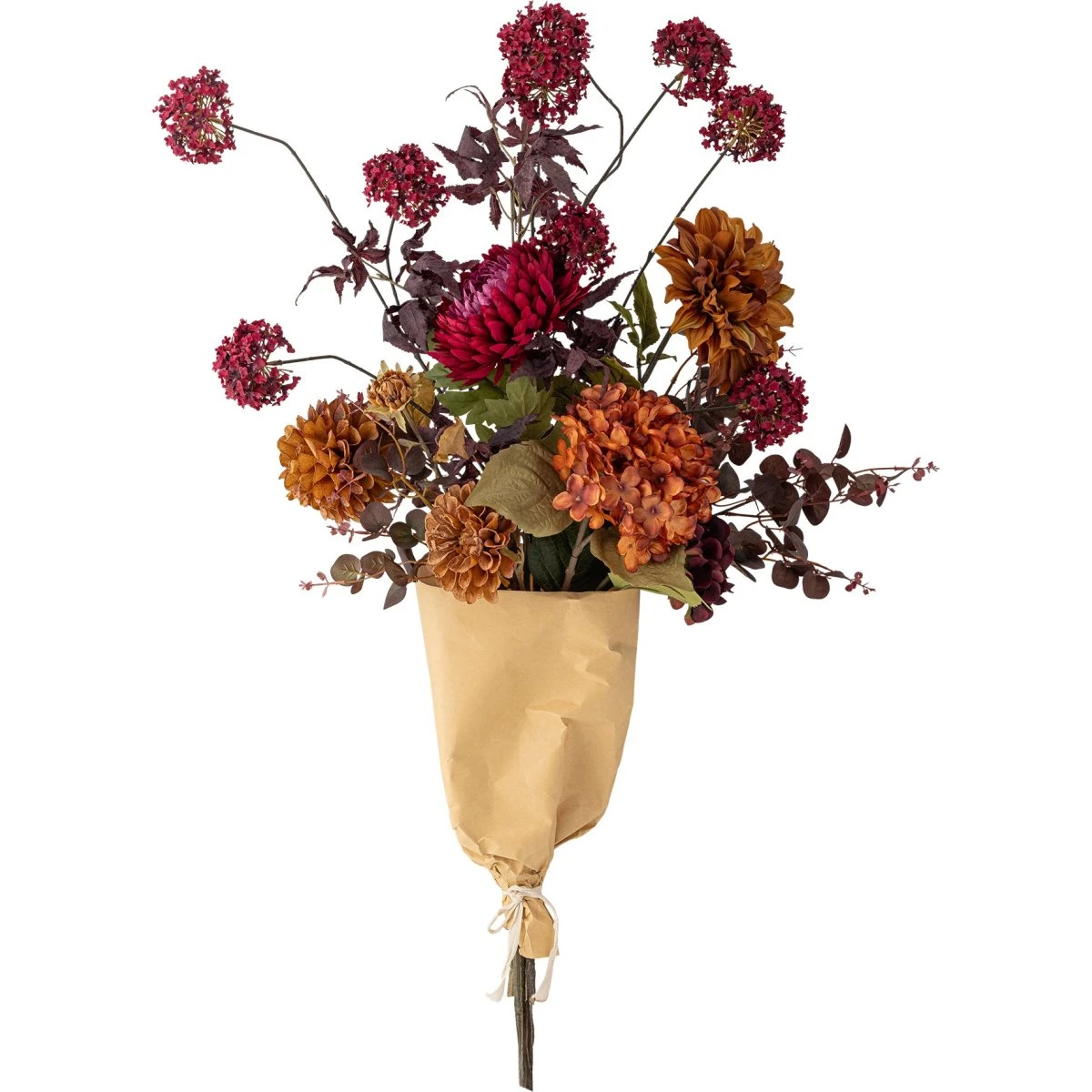 Bloomingville Waverly Buket - Orange - Kunstige Blomster - Ø25x90 cm