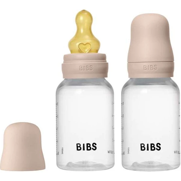 BIBS Bottle Sutteflaskesæt 2-pak 150ml Blush - Naturgummi