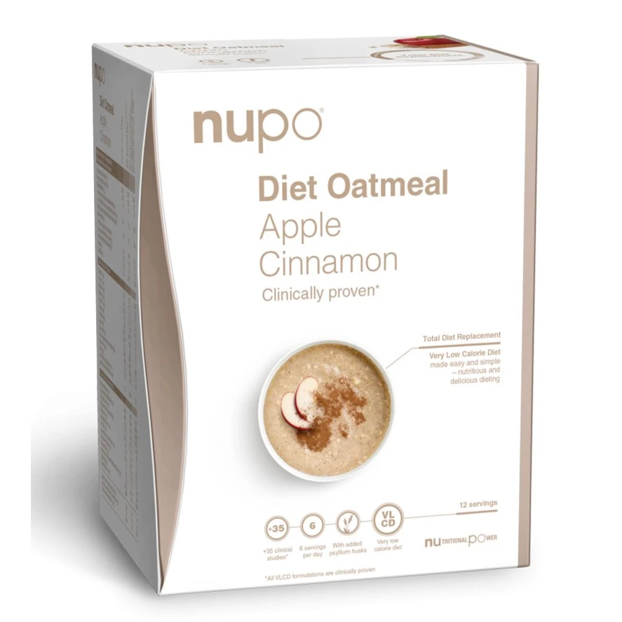 Nupo Diet Oatmeal Apple Cinnamon, 384g