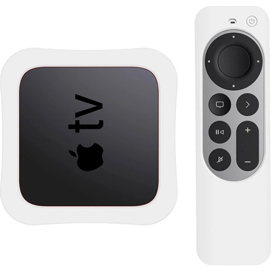 Apple TV 4K (2021) Silikone Cover Sæt - Hvid