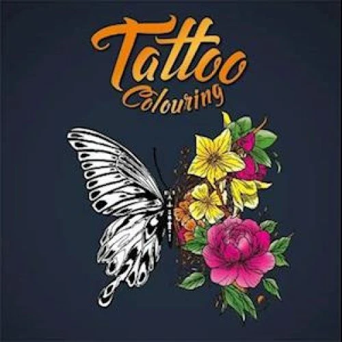 Igloo Books Tattoo Colouring - Tegnebog med motiver