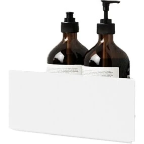 Nichba Bath Shelf Corner brusehylde, hvid 28 cm