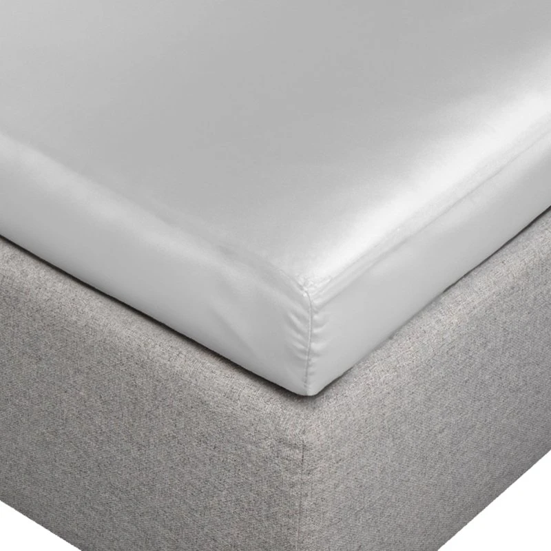 Kuvertlagen i 100% morbærsilke 90x200x8 cm – Grå