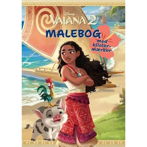Disney Vaiana 2 Malebog - Sæt med 6 stk.