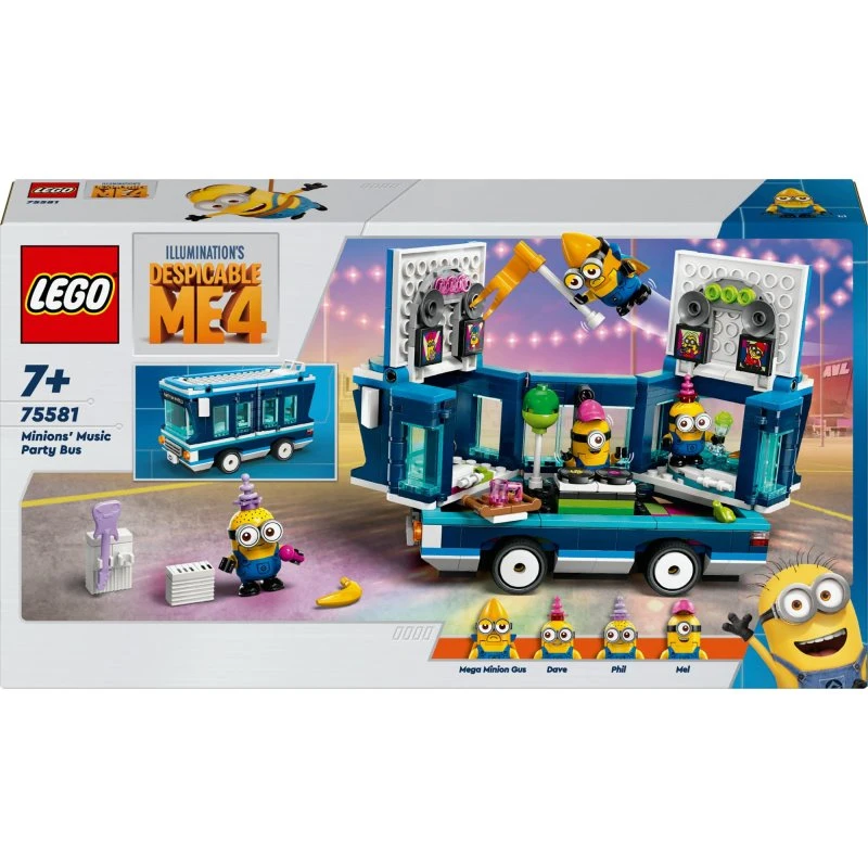 LEGO 75581 Minions Partybus – 2-i-1 bygge­sæt