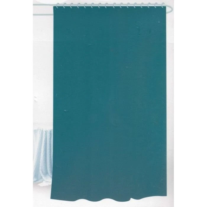 Badeforhæng 180x180 cm – Petrol, vandafvisende polyester