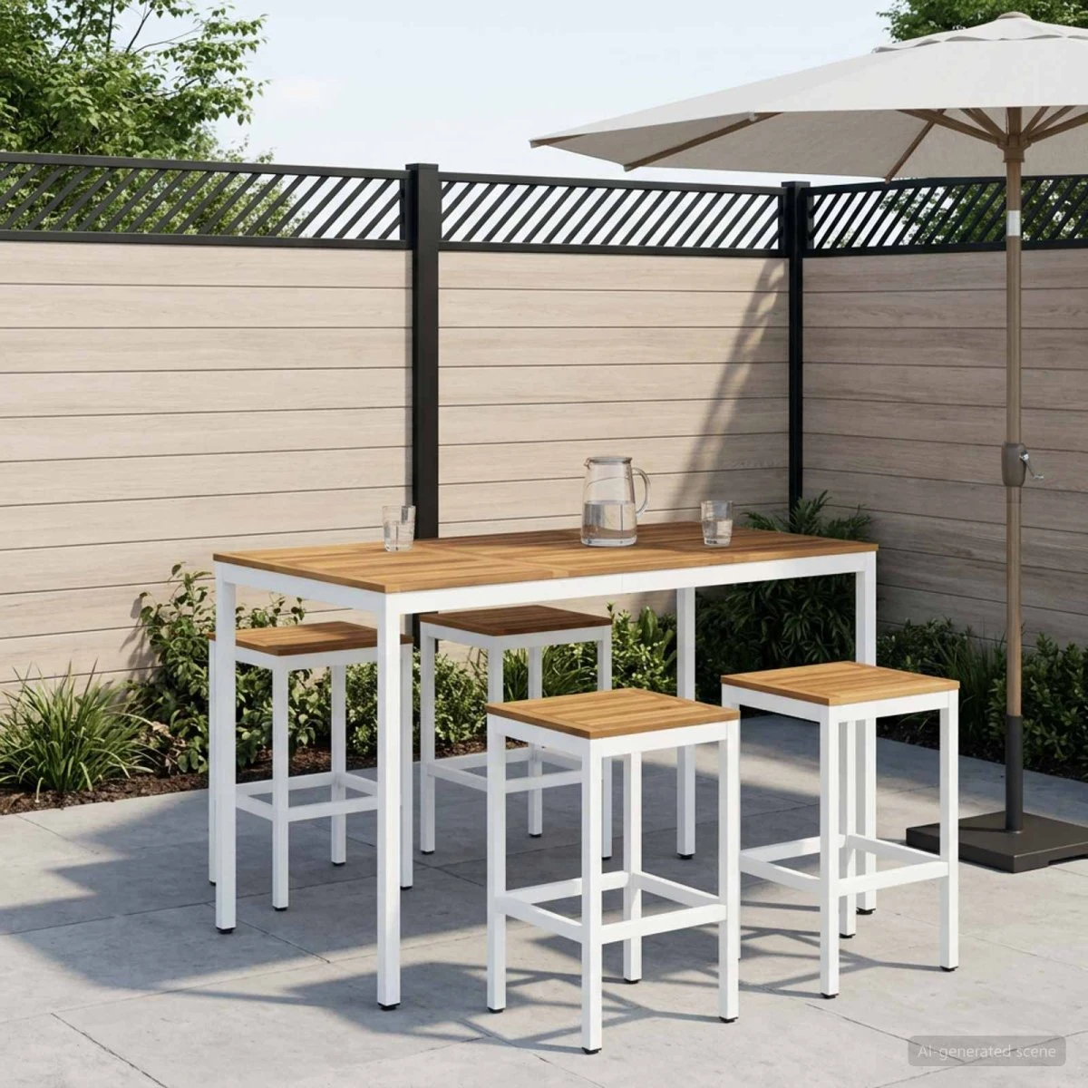 vidaXL Have Bar Bord NAARDEN 141 x 80,5 x 105 cm
