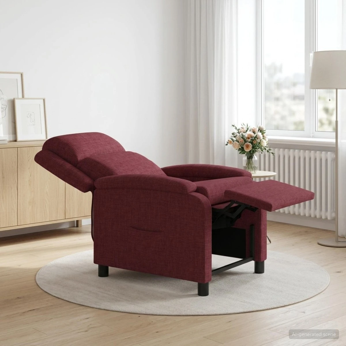 vidaXL Recliner Vinrød Stof