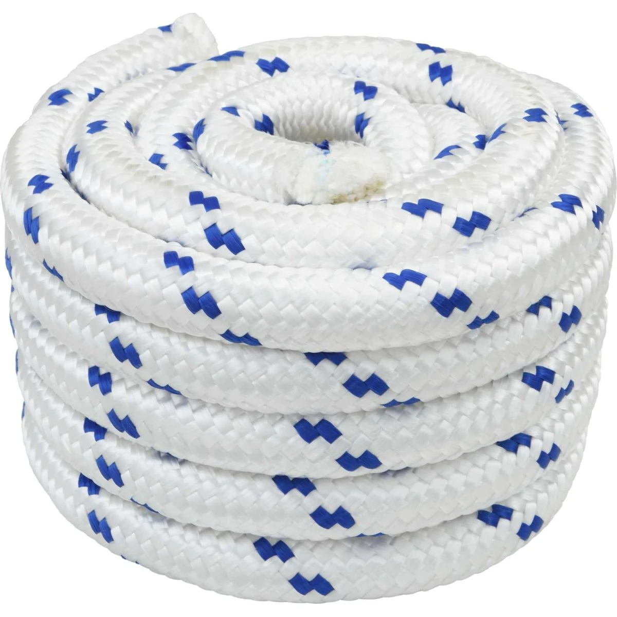vidaXL Bådsnor 4 mm 25 m - Hvid og blå