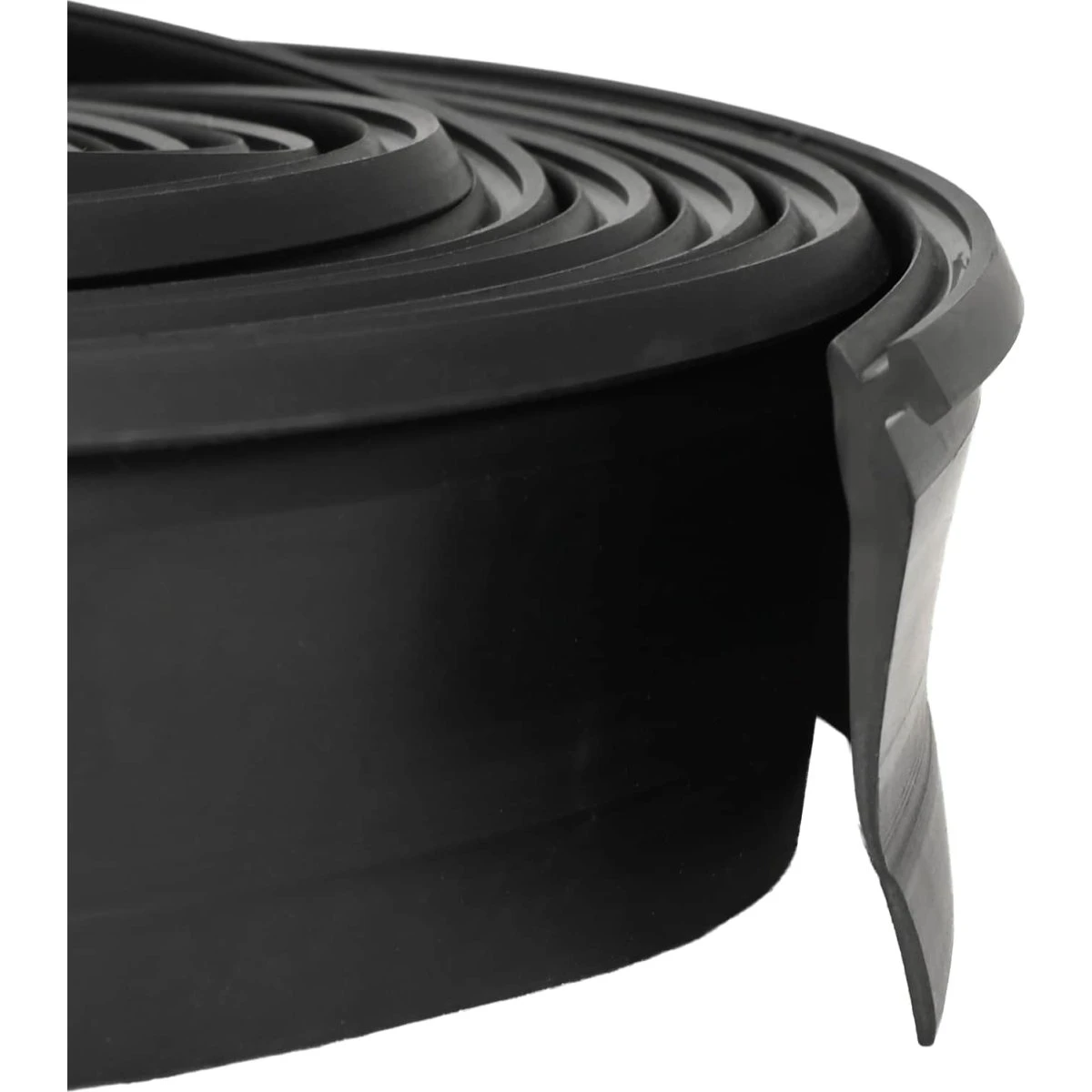 vidaXL Garage Dør Tætning Sort 52 x 2 mm 3 m PVC