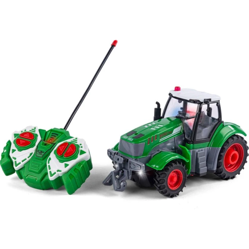 Bull Fjernstyret Traktor 1:24 med Lys og Batterier