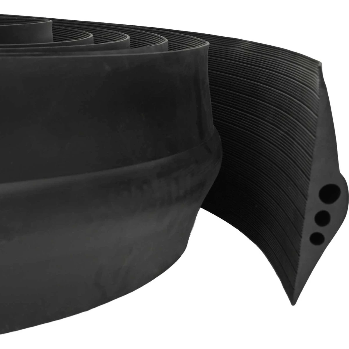 vidaXL Garagegulvforsegling Sort EPDM-gummi 74 x 20 mm 1,5 m